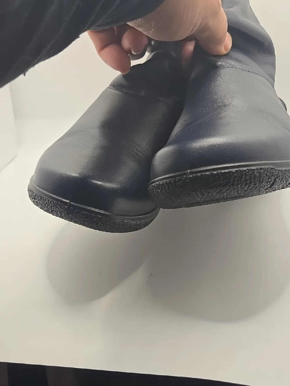 Hotter Whisper Slouch Women’s Navy Ankle Boots - Classic Comfort Sz 8 Boho